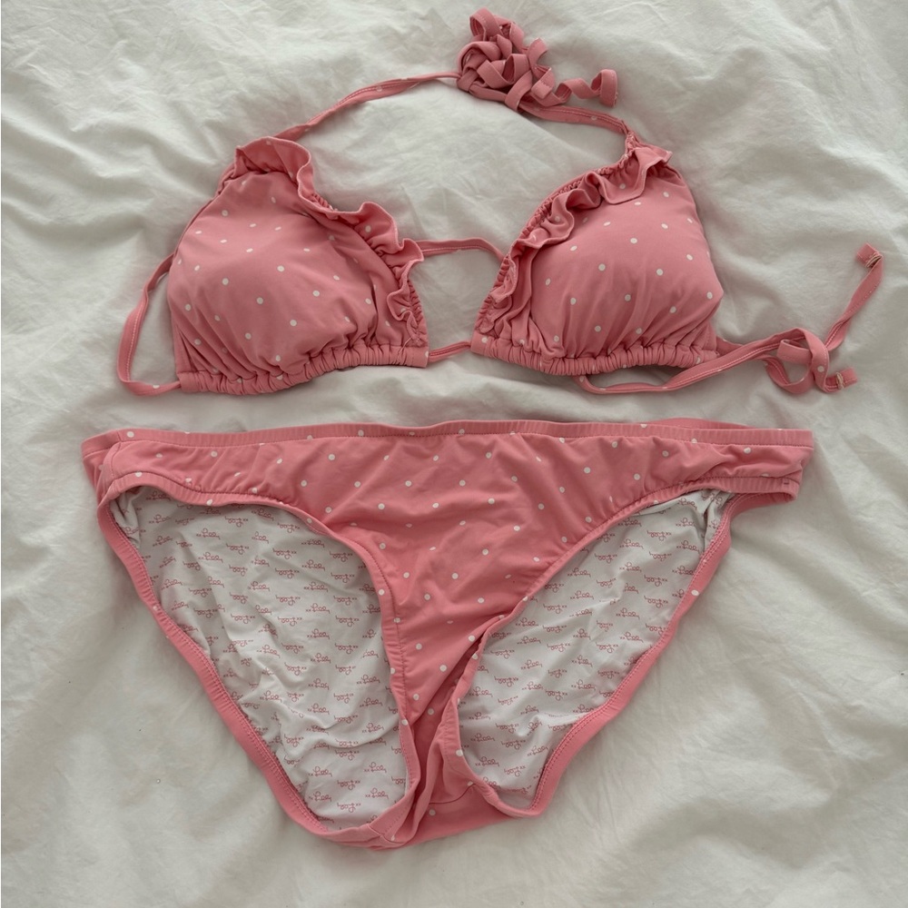 Lilly Pulitzer Pink Polka Dot Bikini